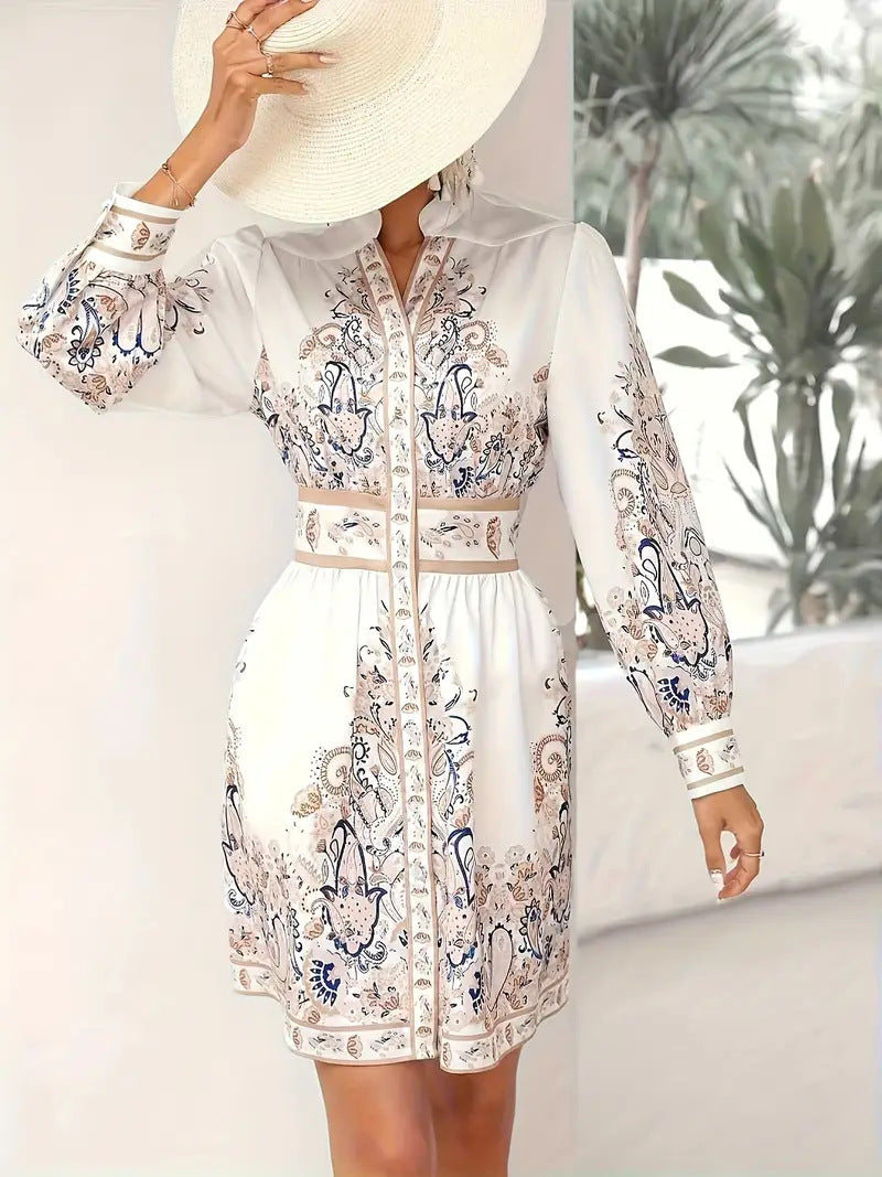 Elegant summer dress with floral print for ladies Lune London