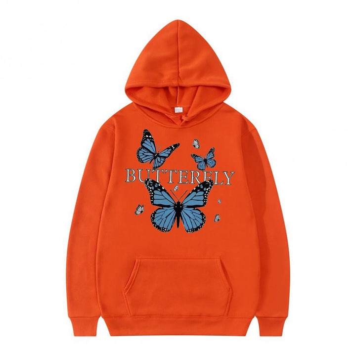 Women's hoodie with butterfly motif Chic & Stil