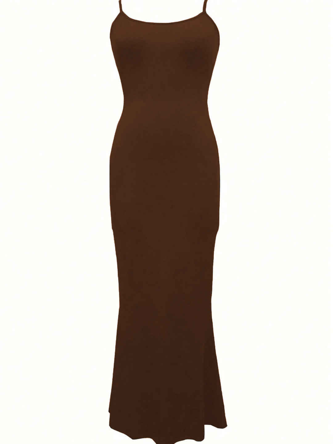 Elegant maxi dress for women with narrow spaghetti straps and a fluid cut Chic & Stil
