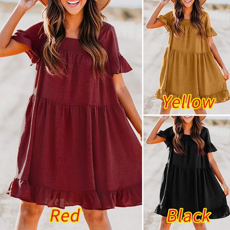 Lune London tiered ruffle dress for women