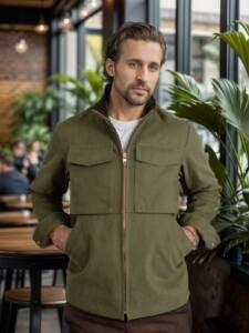Fashionable men's transition jacket with practical pockets Lune London
