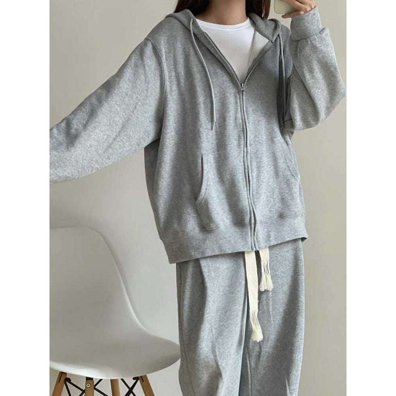 Women's Urban Lounge Set with Hoodie and Wide Jogging Pants Chic & Stil