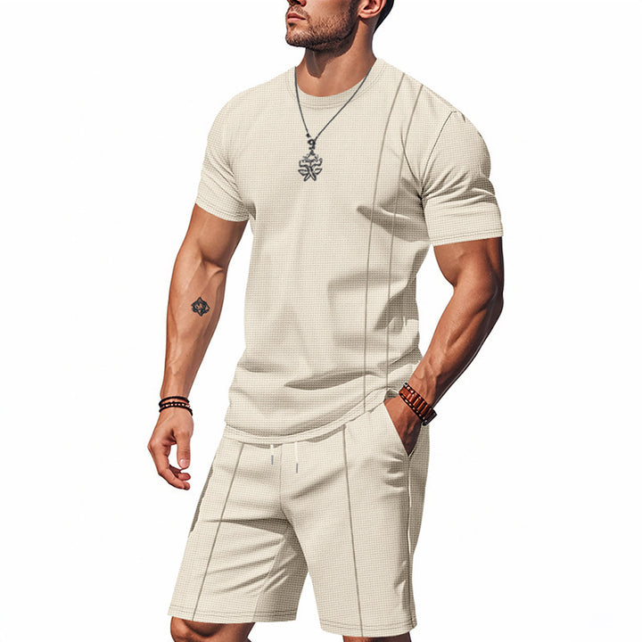 Men's short sleeve set and shorts made of breathable material Lune London