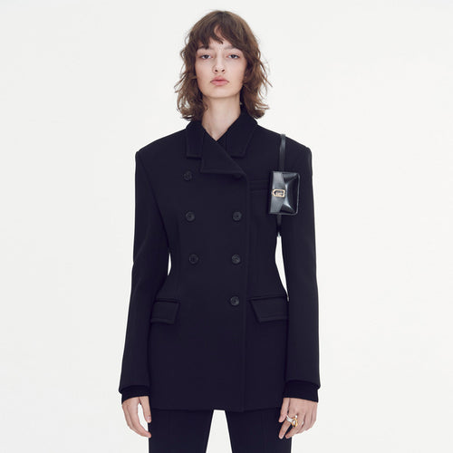 Blazer élégant et ajusté pour femmes avec double rangée de boutons Chic & Stil