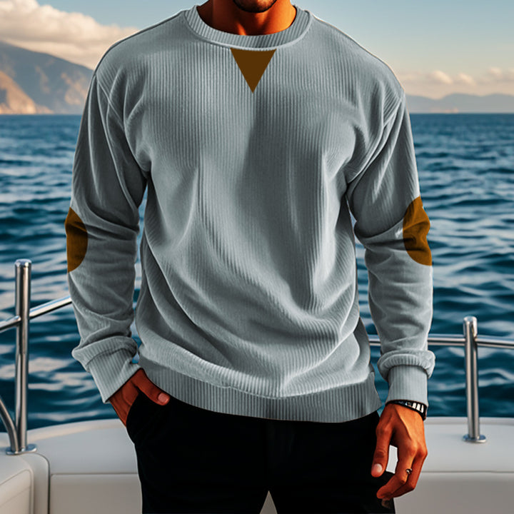 Elegant knitted sweater for men with modern accents Lune London