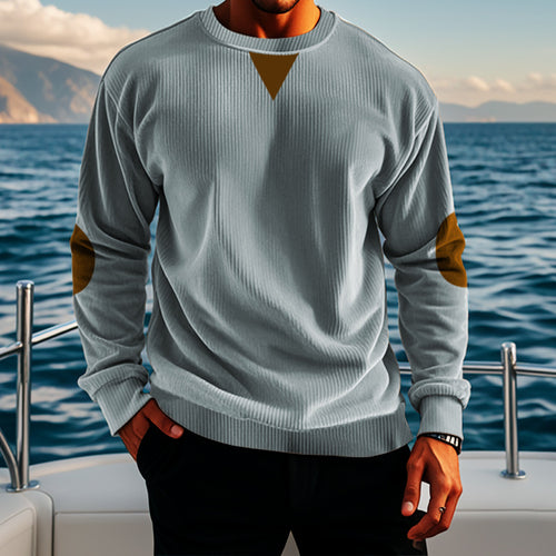 Elegant knitted sweater for men with modern accents Lune London