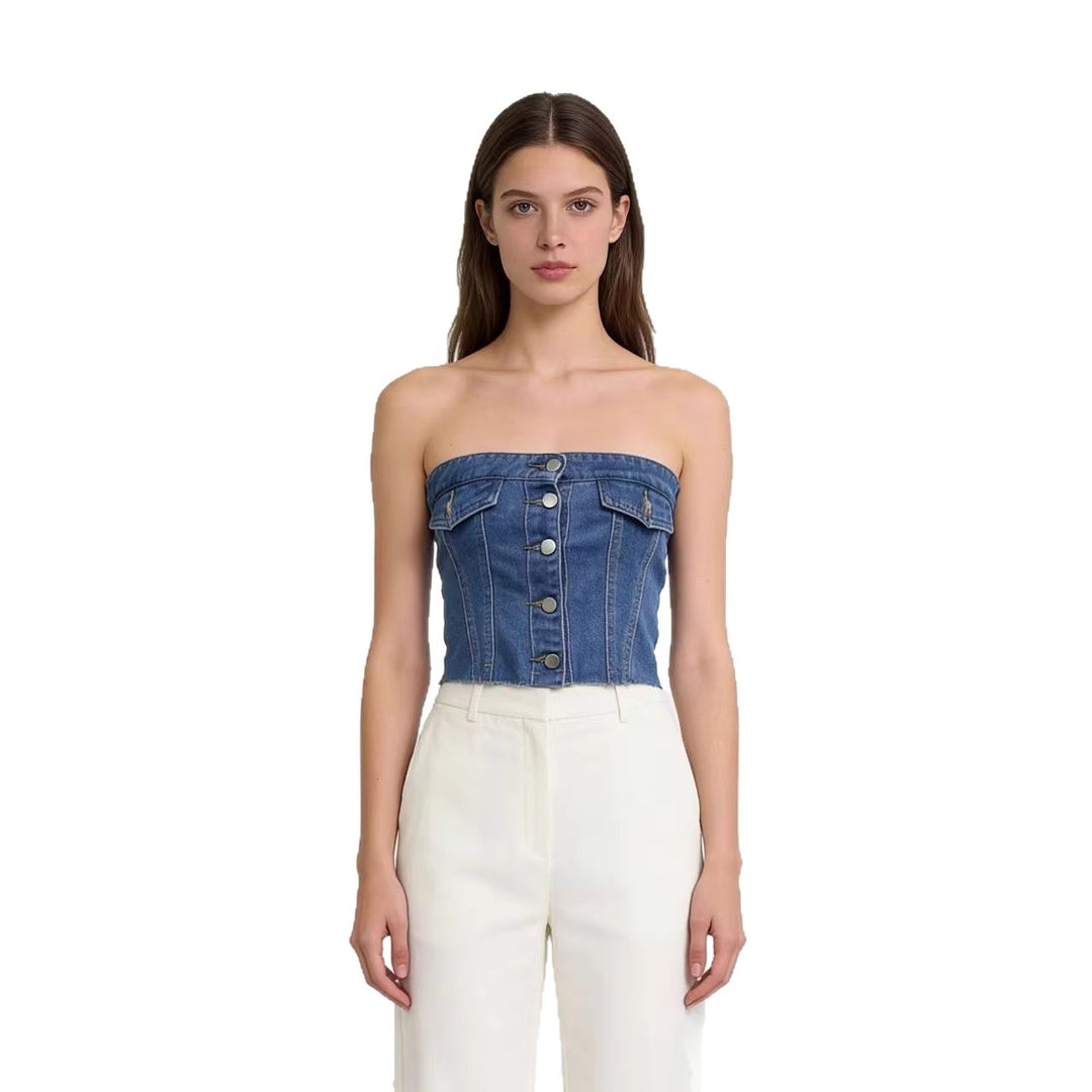 Women Jeans Bustier Top Lune London
