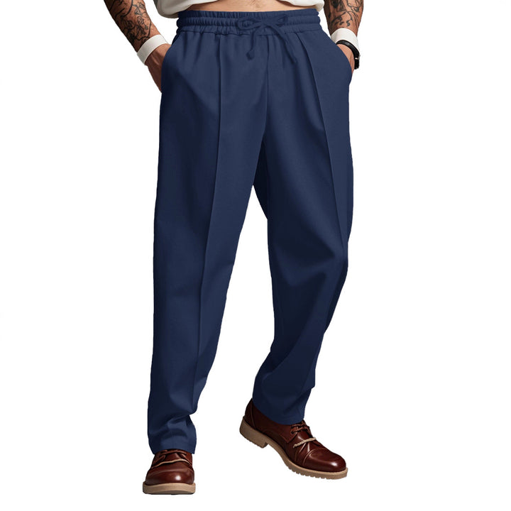 Men's sporty jogger pants with elastic waistband and functional side pockets Lune London