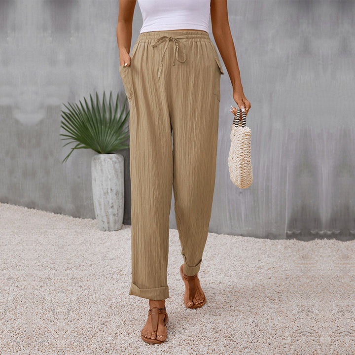 Women light pleated pants Lune London