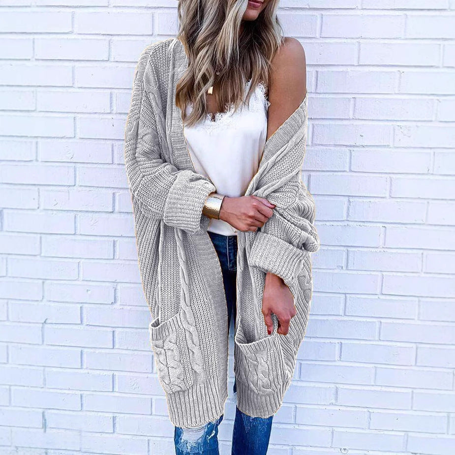 Veste en maille dames au design en tricot torsadé Chic & Stil