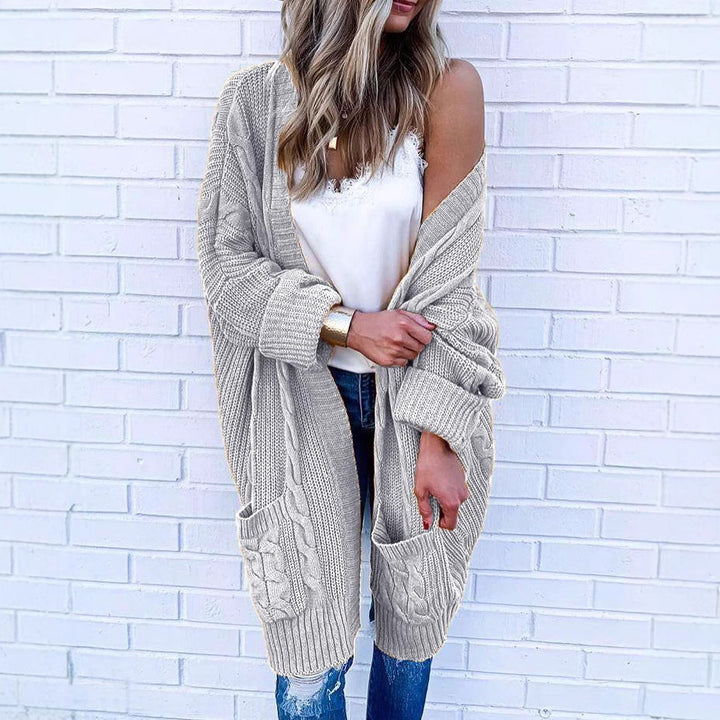 Veste en maille dames au design en tricot torsadé Chic & Stil