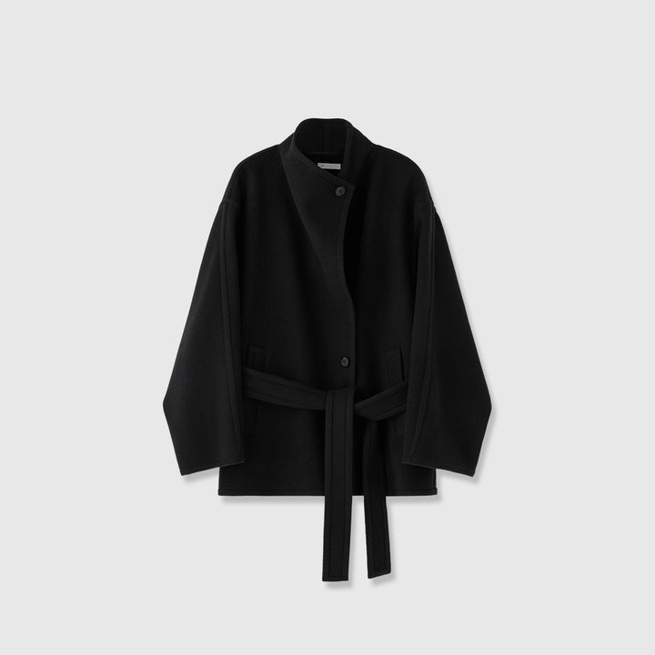 Manteau élégant pour femmes en taille surdimensionnée avec ceinture à nouer Chic & Stil