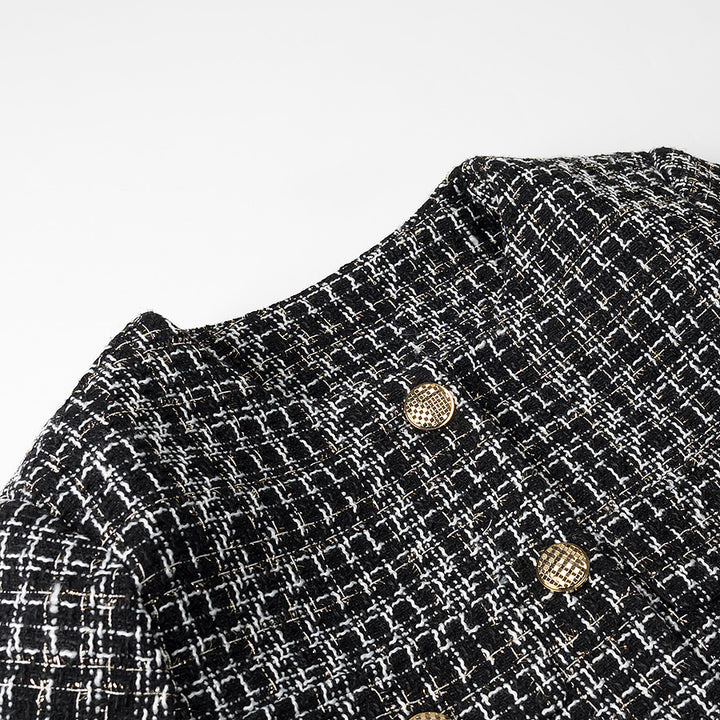 Veste boucle femme avec détails de boutons dorés Chic & Stil
