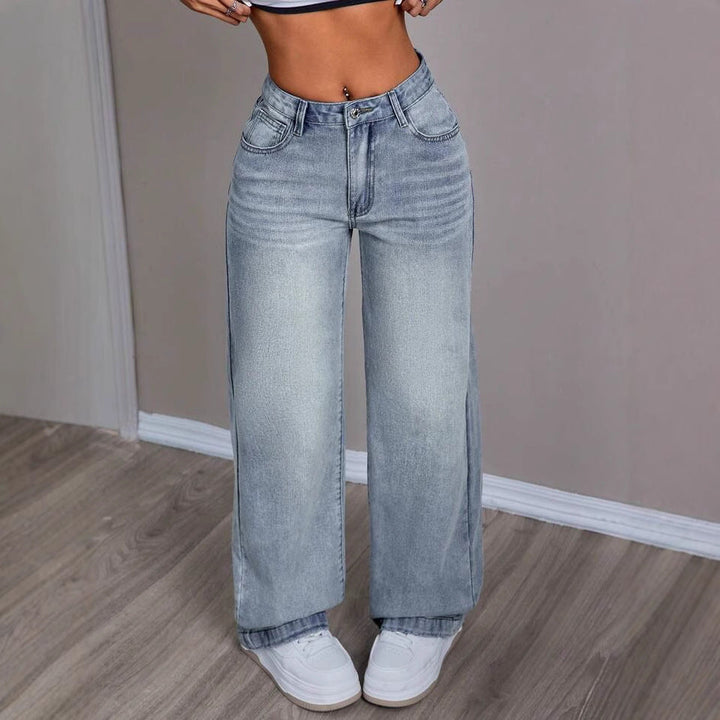 Women Loose Jeans In Vintage Style Lune London