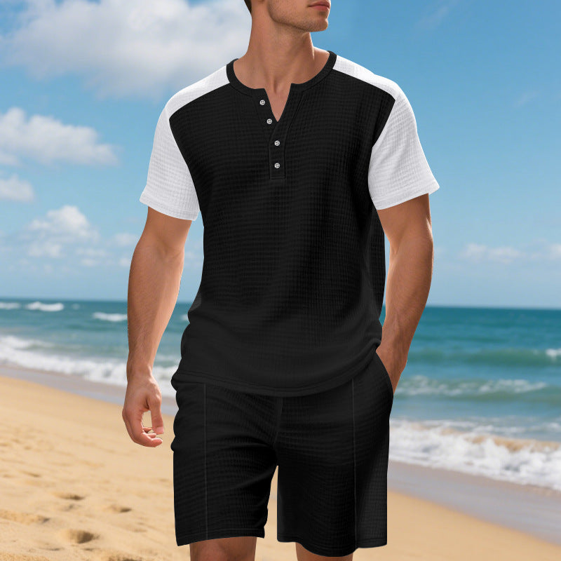 Men's comfortable short set with structured top and comfortable shorts Lune London