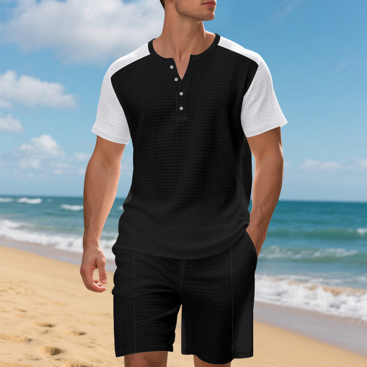 Men's comfortable short set with structured top and comfortable shorts Lune London