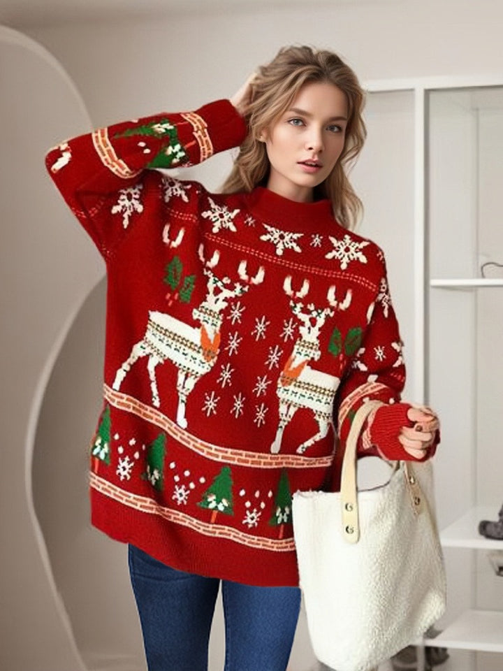 Christmas sweater for women with festive pattern and relaxed fit Lune London