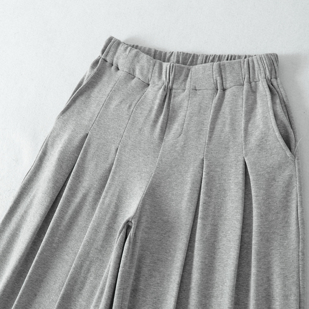 Lune London Wide Casual Trousers for Women with Pleated Waist