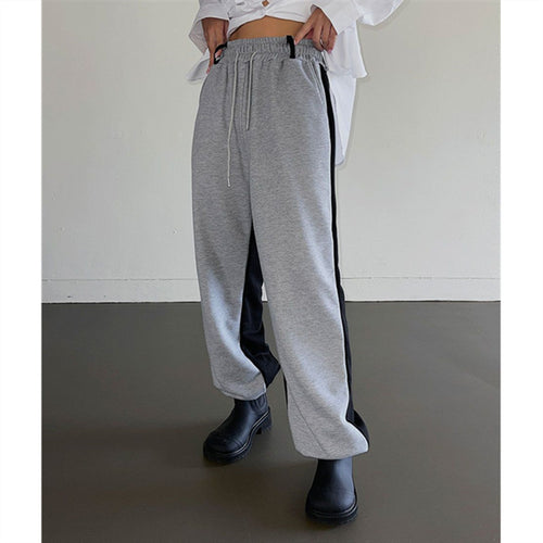Ladies sporty leisure pants with side color details Chic & Stil