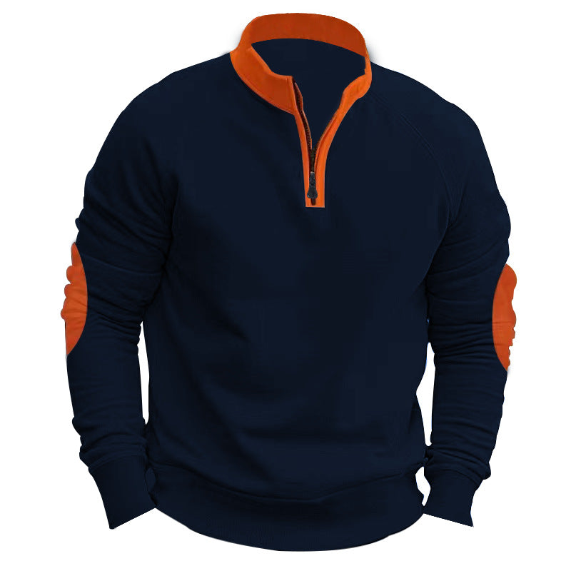 Men's functional sweatshirt with high collar and zipper Lune London