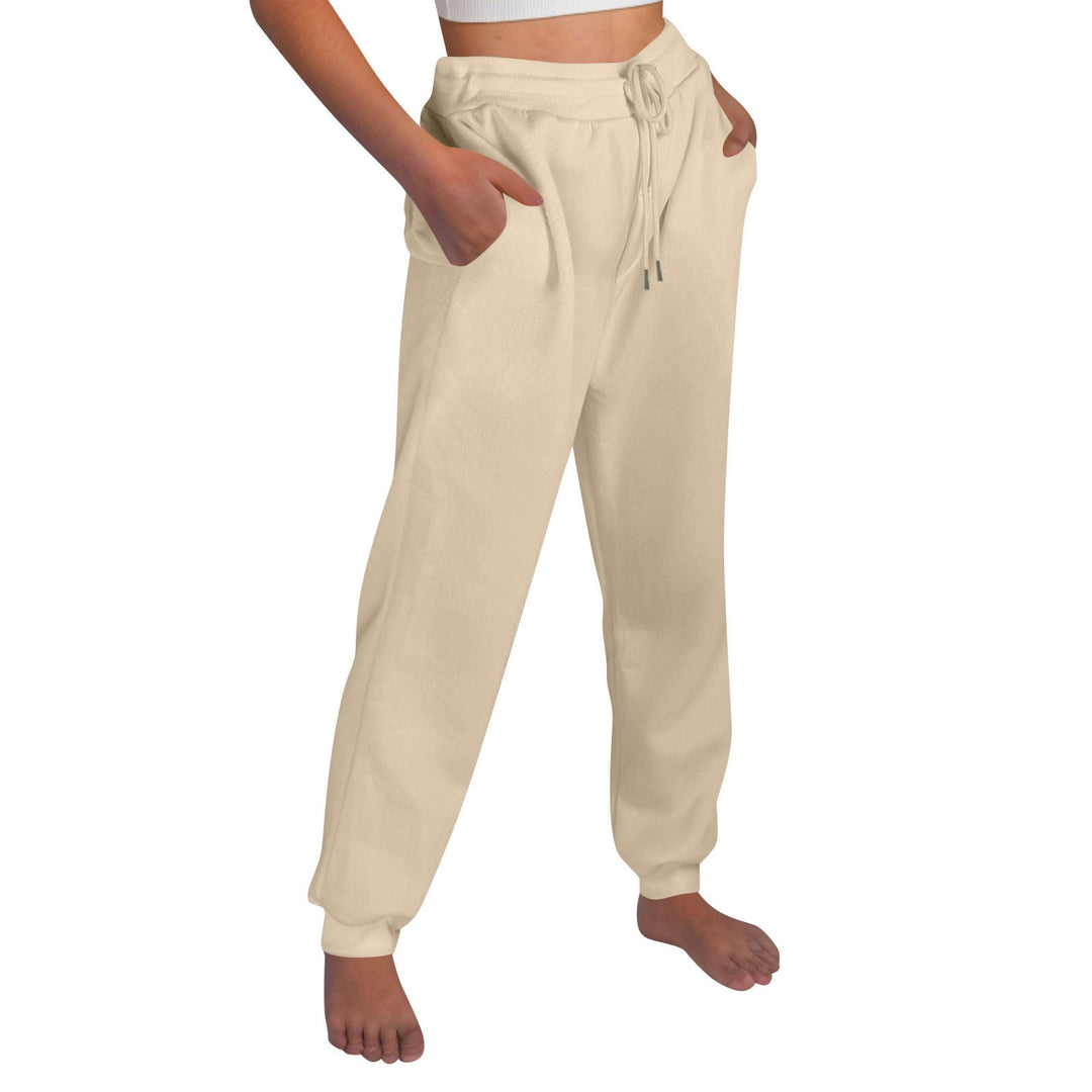 Comfortable women's jogging pants with elastic waistband and side pockets Lune London