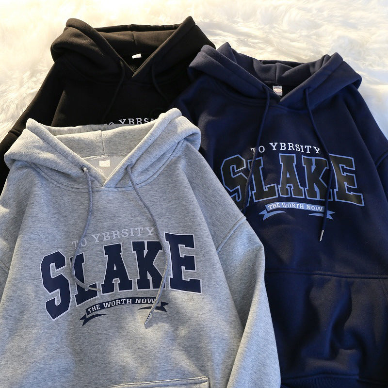Women's hoodie with casual print and hood Lune London