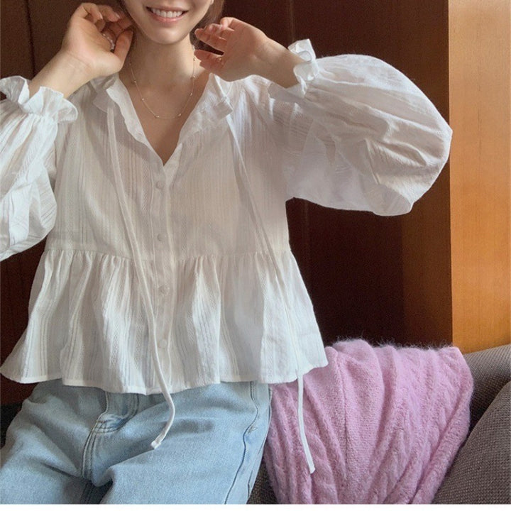 Lune London ruffled blouse for ladies