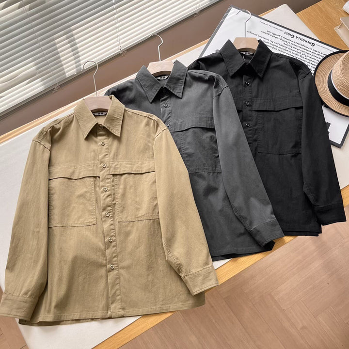 Chemise overshirt décontractée pour femmes avec poches poitrine pratiques Chic & Stil