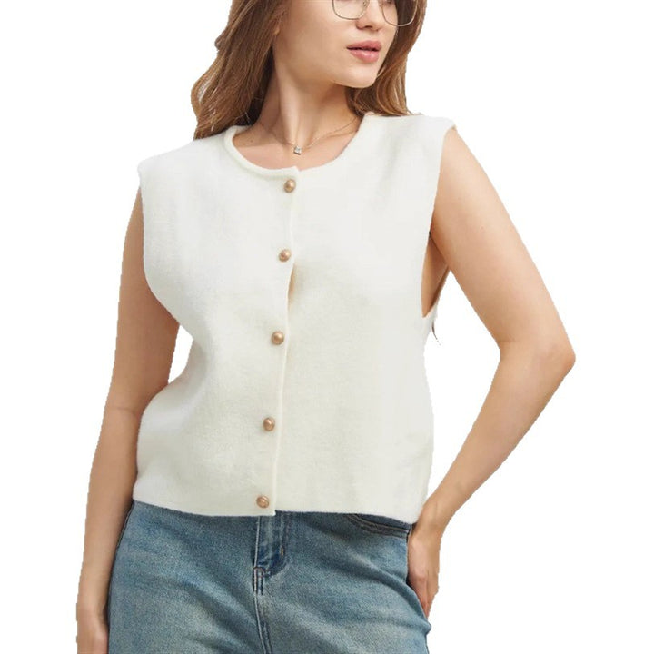 Knitted cardigan for women with refined buttons Lune London