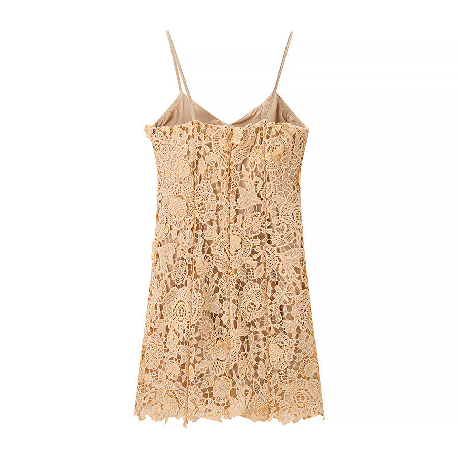 Lace summer dress for women with a delicate strap design Lune London
