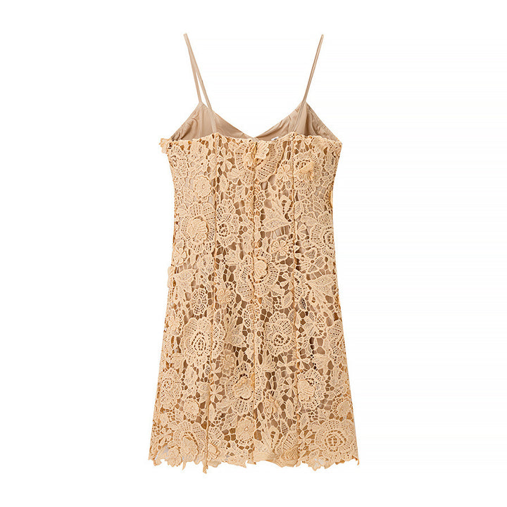 Lace summer dress for women with a delicate strap design Lune London