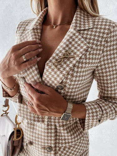 Blazer dress for women with adjustable belt Lune London