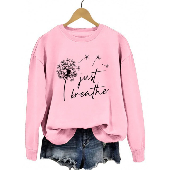 Sweat à capuche pour femmes avec motif de pissenlit inspirant Chic & Stil