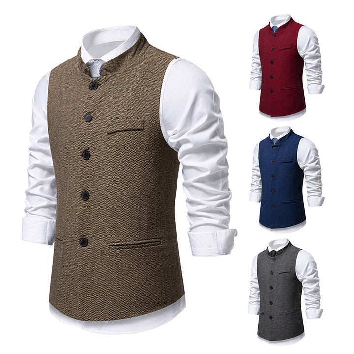 Veste élégante pour hommes au design en chevrons avec poches fonctionnelles Lune London