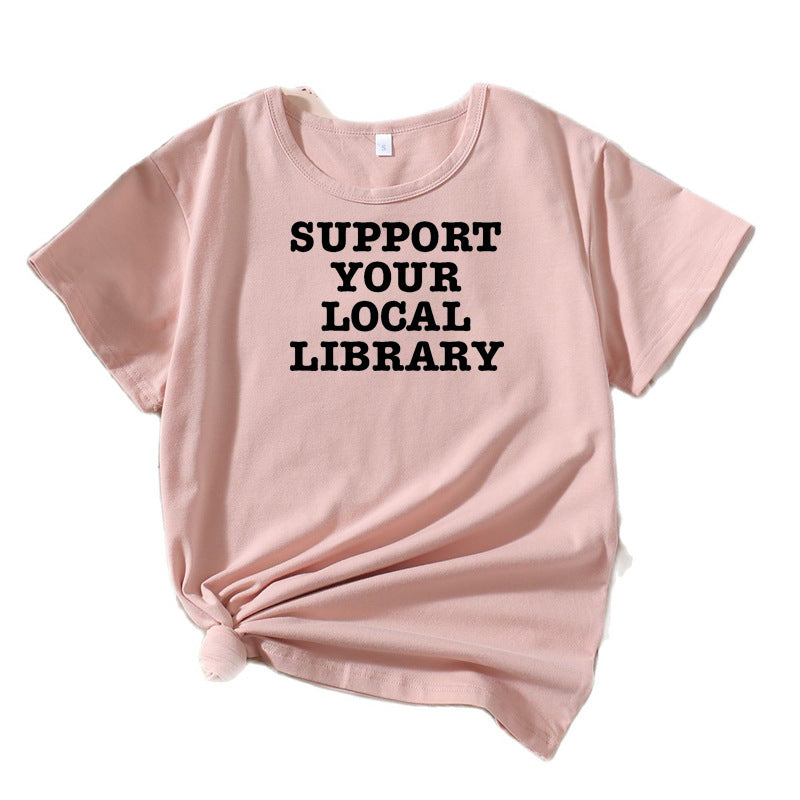 Ladies Leisure Literary Support T-shirt Lune London