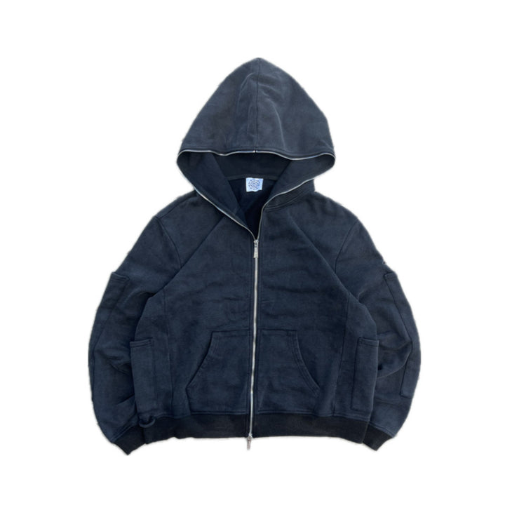 Ladies casual fleece hoodie with practical zipper and kangaroo pockets Lune London