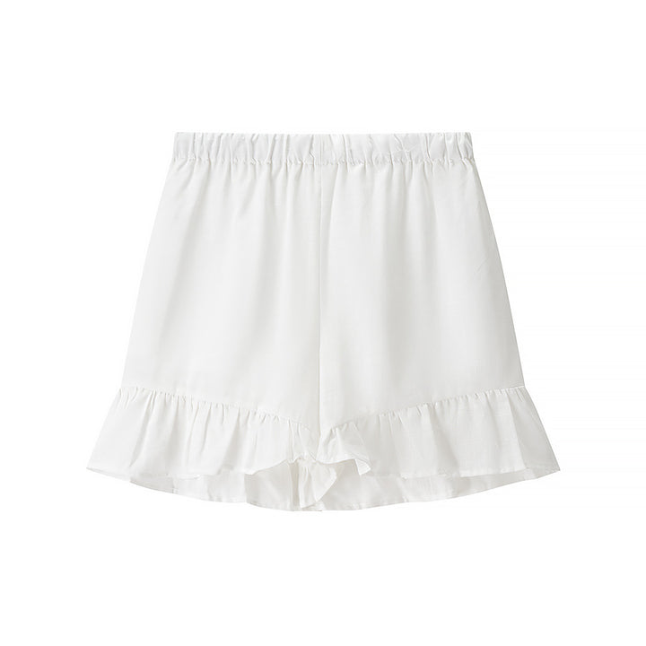 Women’s blouse set with an elegant ruffled hem and a relaxed fit Lune London