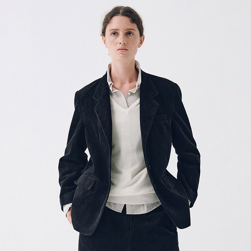 Blazer Chic & Stil Élegant Vintage pour Femmes
