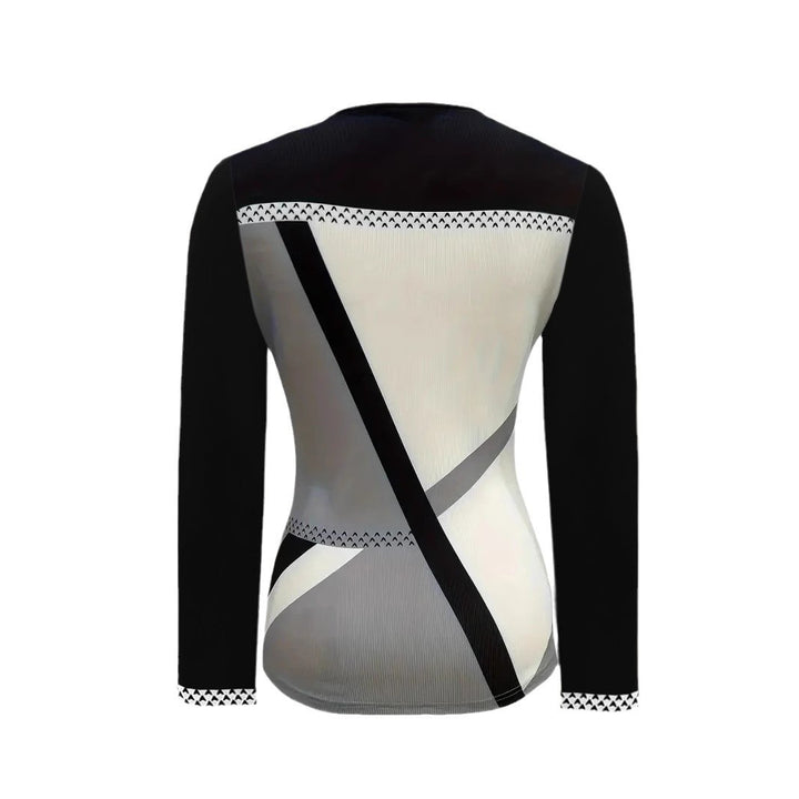 Women's elegant top with zipper and decorative belt Lune London