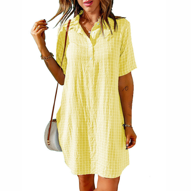 Casual dress for women with button detail and relaxed fit Lune London
