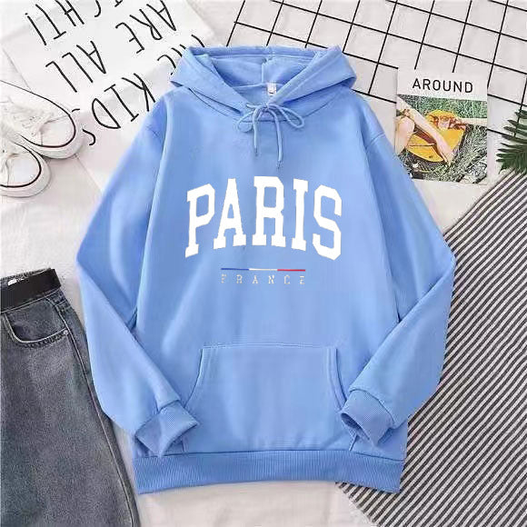 Women's hoodie with large Paris print Chic & Stil