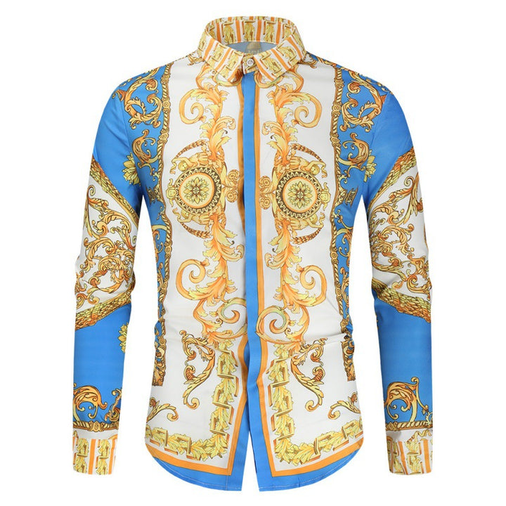 Luxury shirt for men with an impressive baroque pattern Lune London