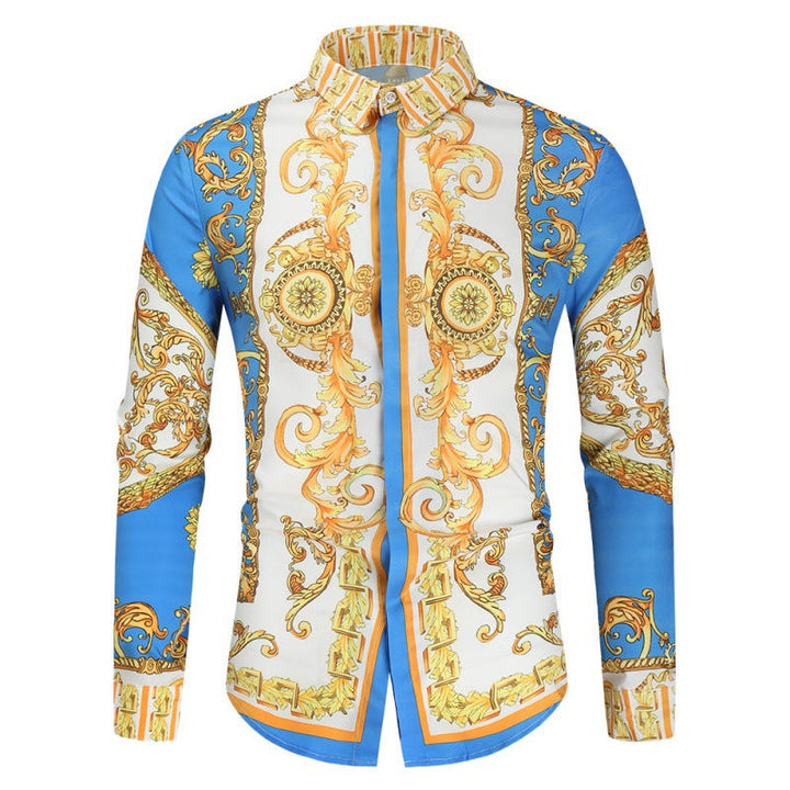 Men's Luxury Shirt with Impressive Baroque Pattern Lune London
