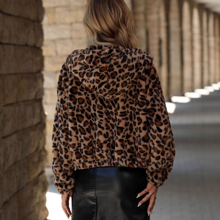 Ladies chic faux fur jacket
