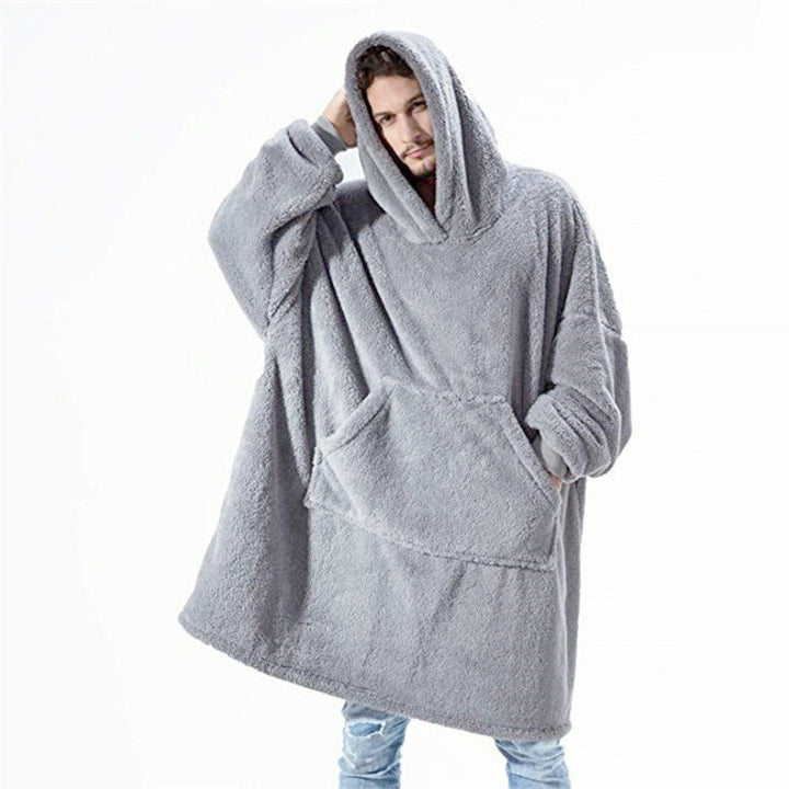 Hooded poncho sweatshirt for women with practical pockets Lune London
