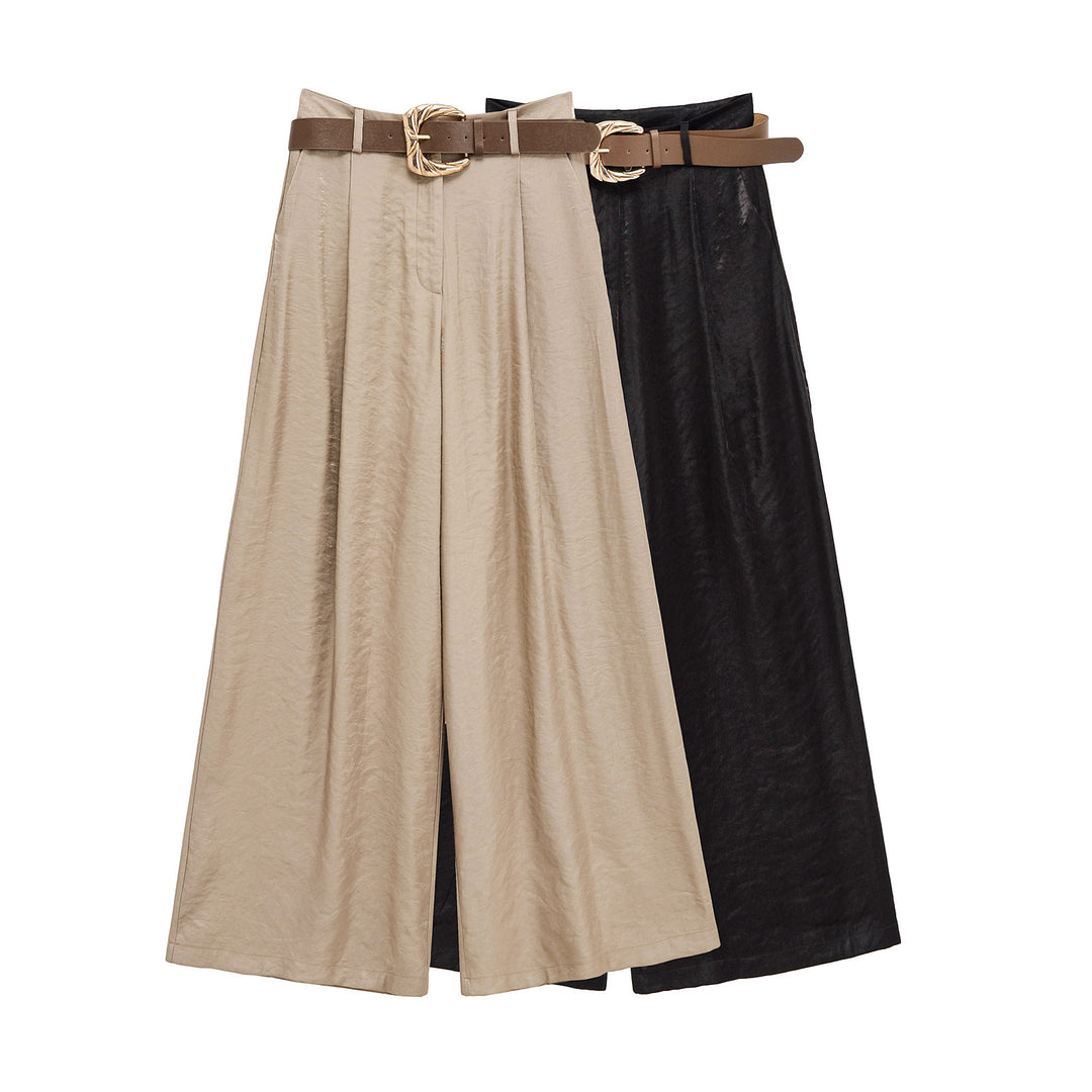 Culottes larges pour femmes avec ceinture à la mode Chic & Stil