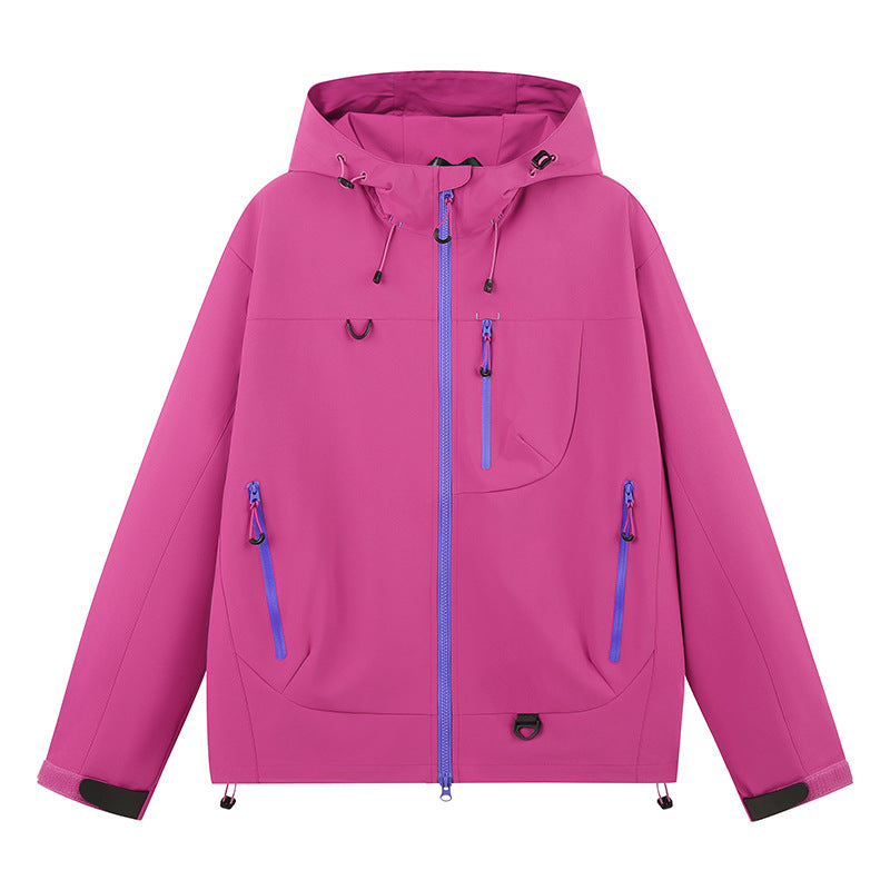Ladies water-repellent outdoor jacket with adjustable hood Lune London
