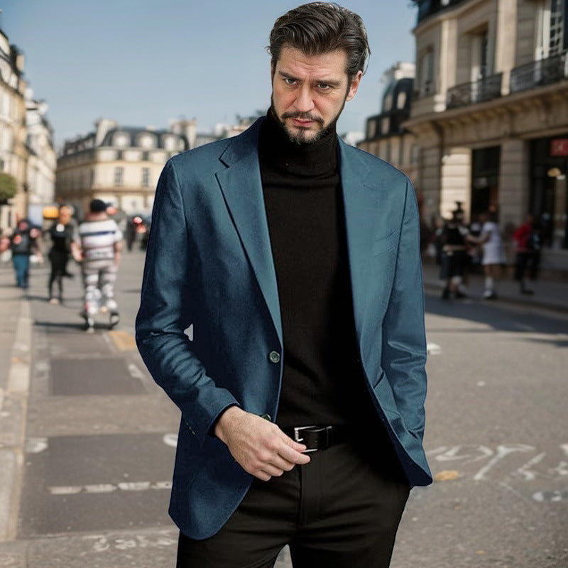 Elegant one-button blazer jacket for men Lune London