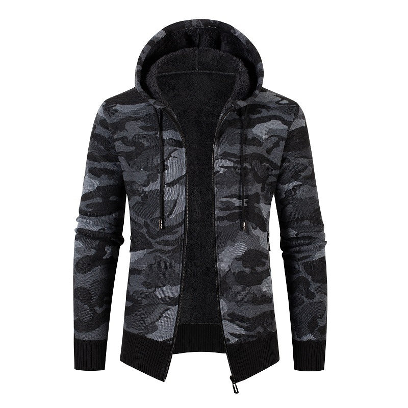 Trendy hooded sweatshirt for men with checkered pattern Lune London