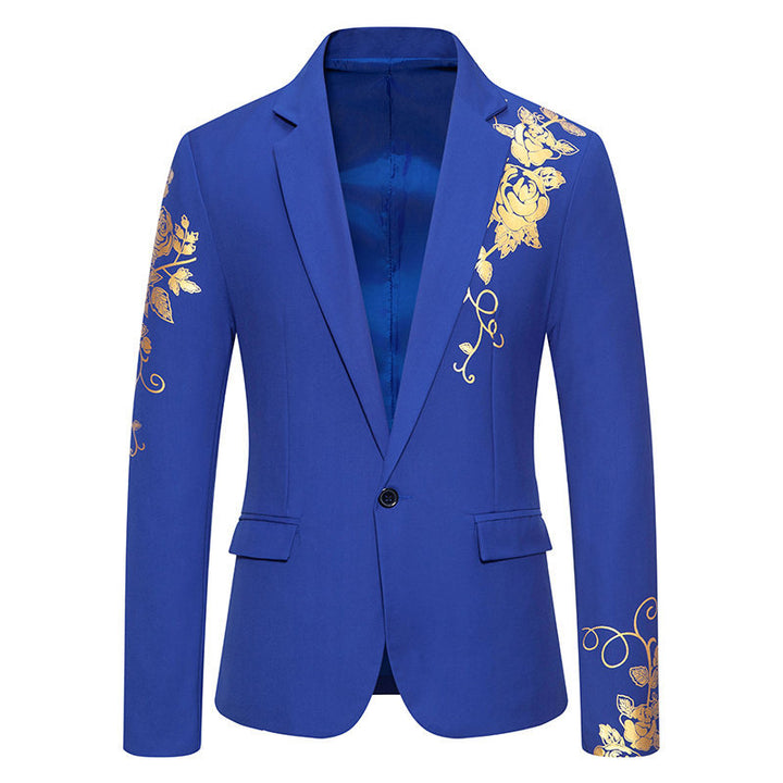 Veste élégante pour hommes avec design floral doré Lune London